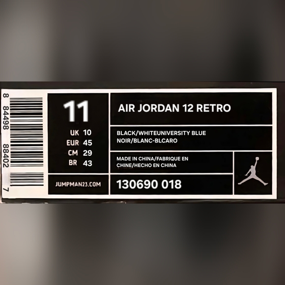 Jordan Black and Blue Men's Shoes ‘Nubuck’ 12 2009 - Picture 7 of 15